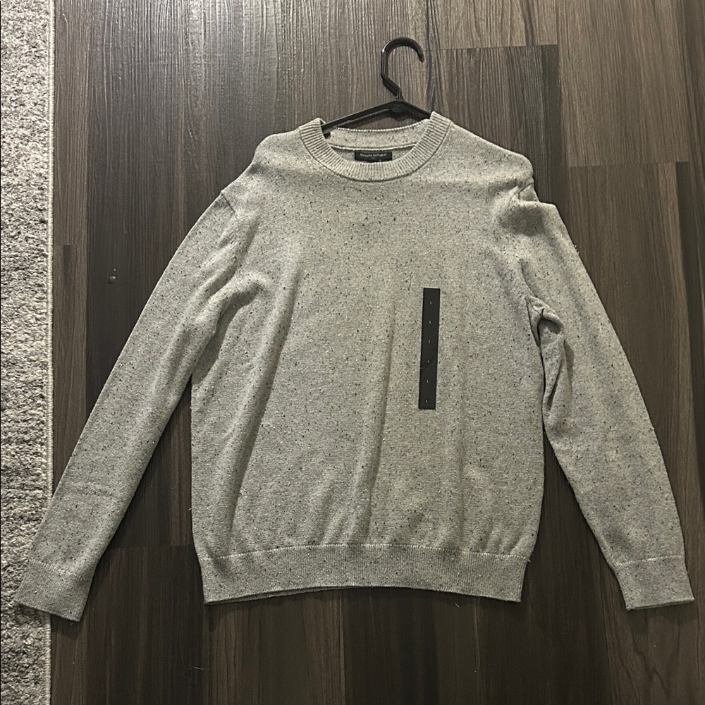 Men's Banana Republic Light Gray Crewneck Sweater